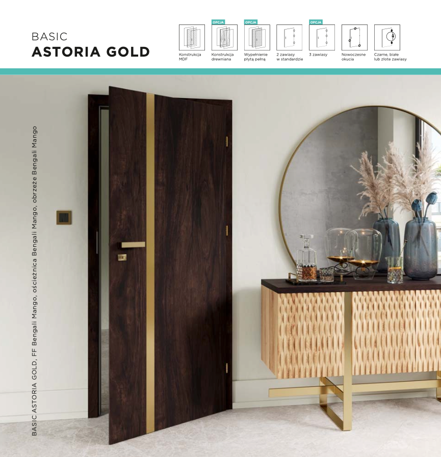 BASIC ASTORIA GOLD drzwi pokojowe