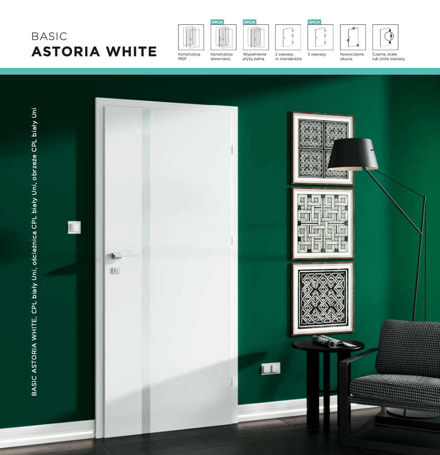 BASIC ASTORIA WHITE drzwi pokojowe